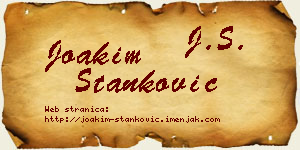 Joakim Stanković vizit kartica